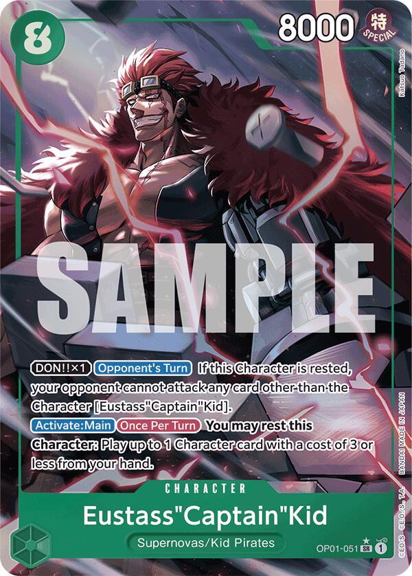 EustassCaptainKid (Full Art) - OP01-051 - SR - Foil